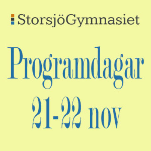 Programdagar